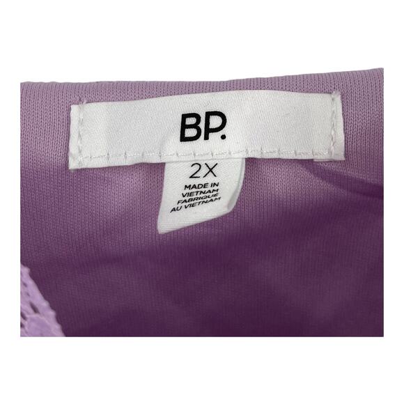 BP Dress lace cami mesh minidress purple size 2X - Picture 3 of 5